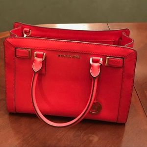 Michael Kors Pink Leather Satchel
